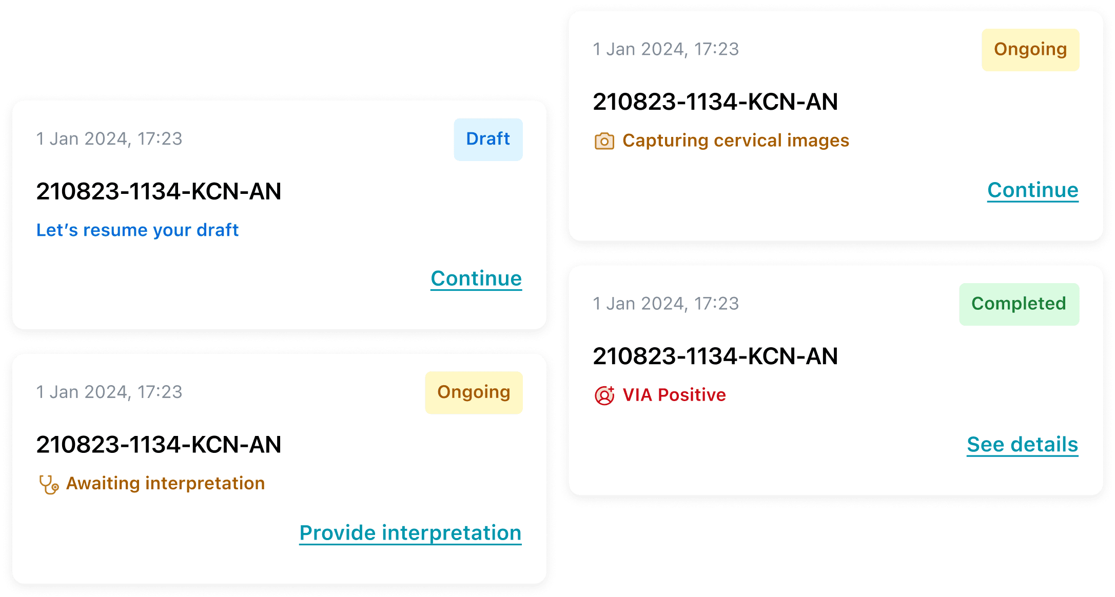 Healthcare worker screening more patients with HerLens assistance